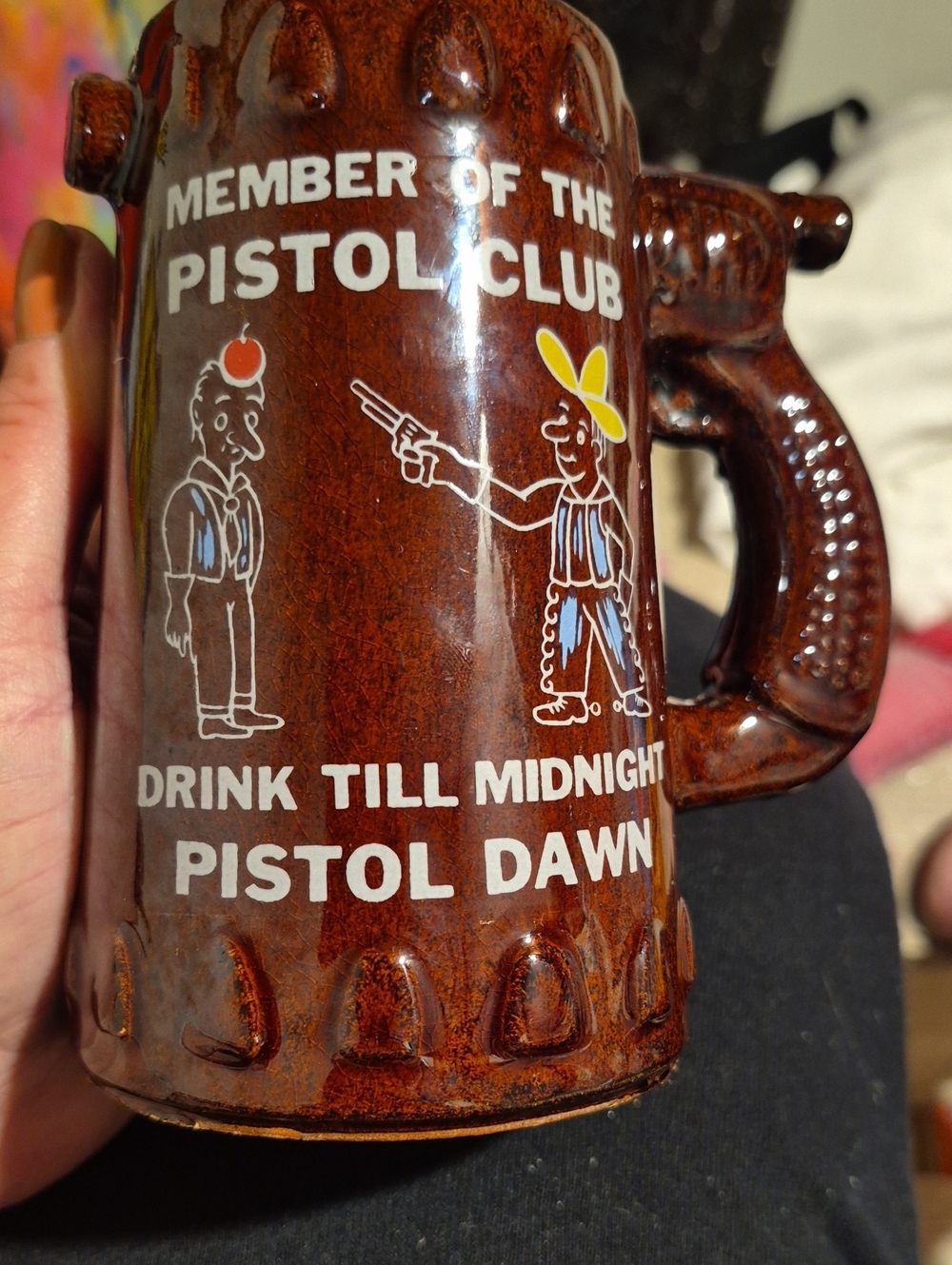 BS7 Vintage Whistle Pistol Club Mug Coffee Beer mug Western Fairway Japan
